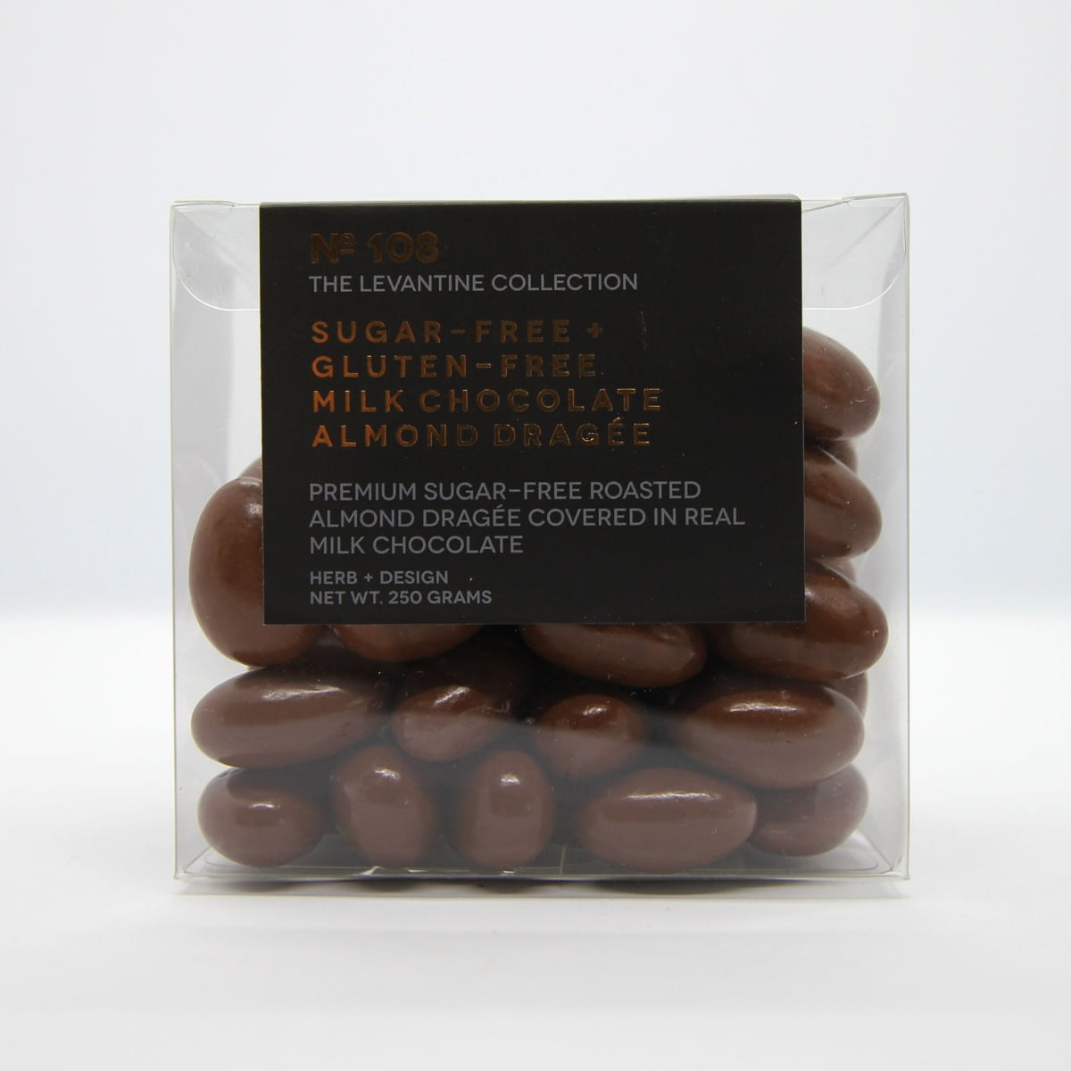 Herb + Design No 107 Sugar-Free Gluten-Free Milk Chocolate Hazelnut Dragée 250g