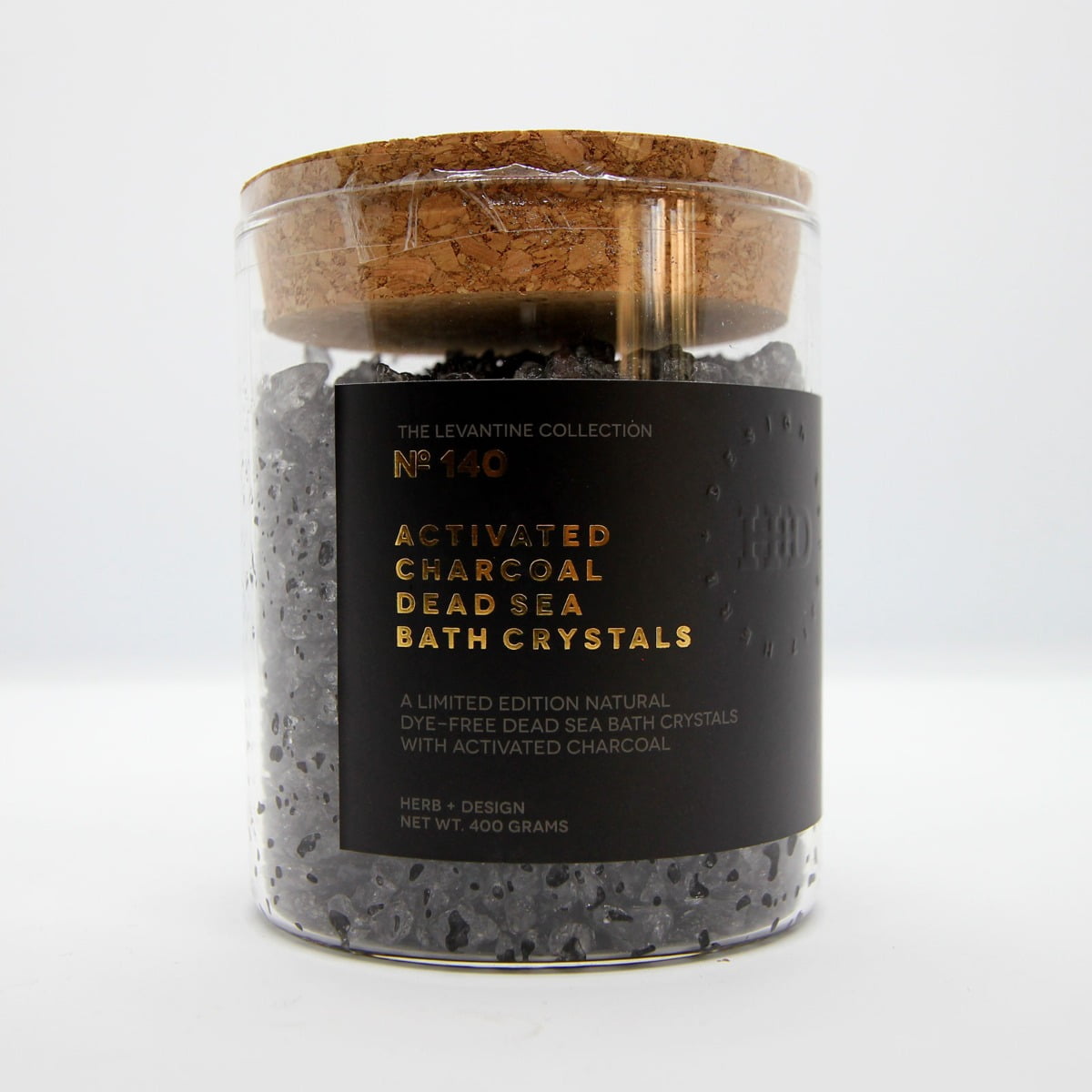 Herb + Design No 140 Activated Charcoal Dead Sea Bath Crystals