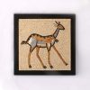 "Deer" Framed Mosaic 20x20cm (8"x8")
